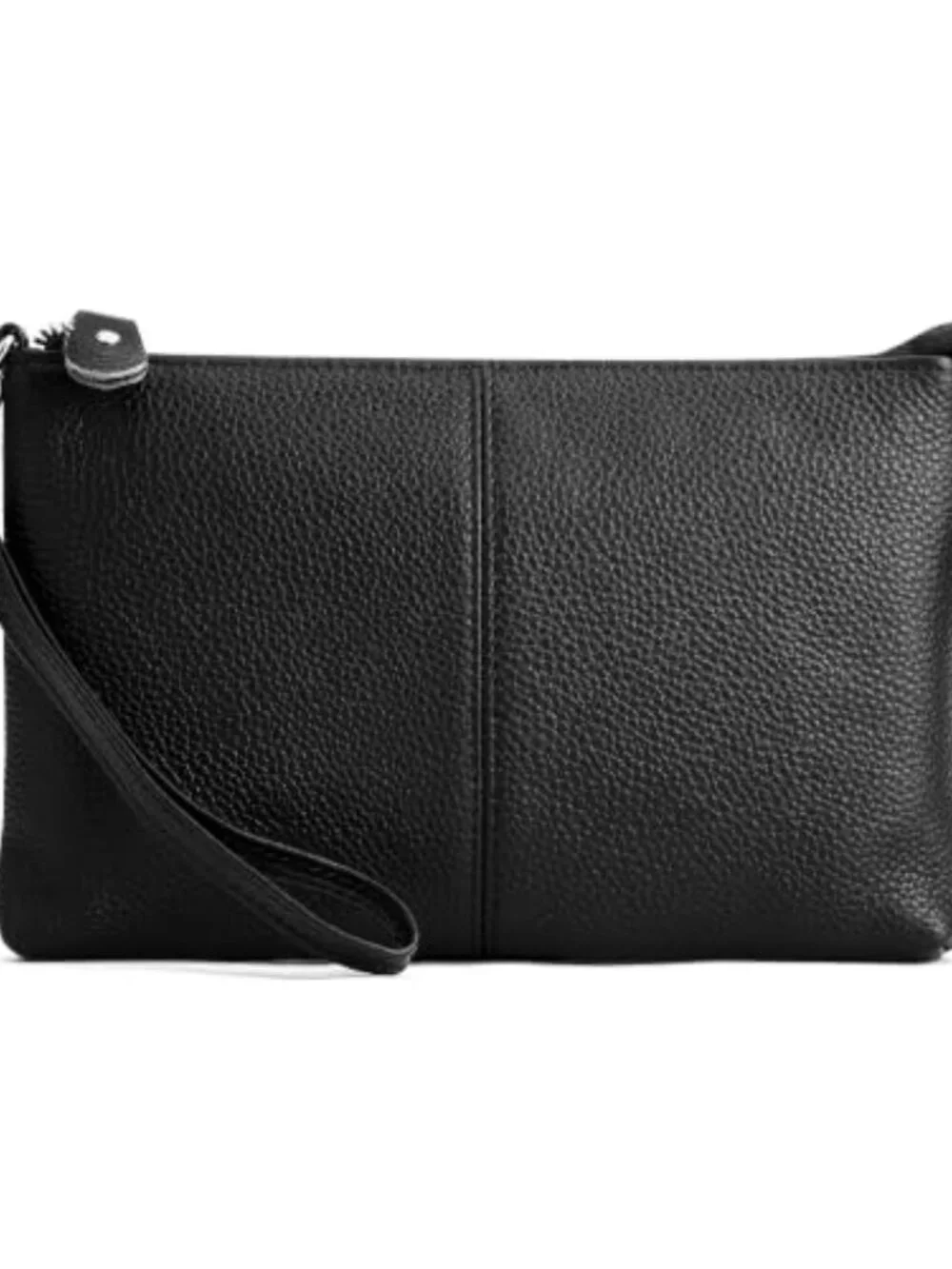 Genuine Leather Wristlet Clutch Crossbody Bag with RFID Card Slots